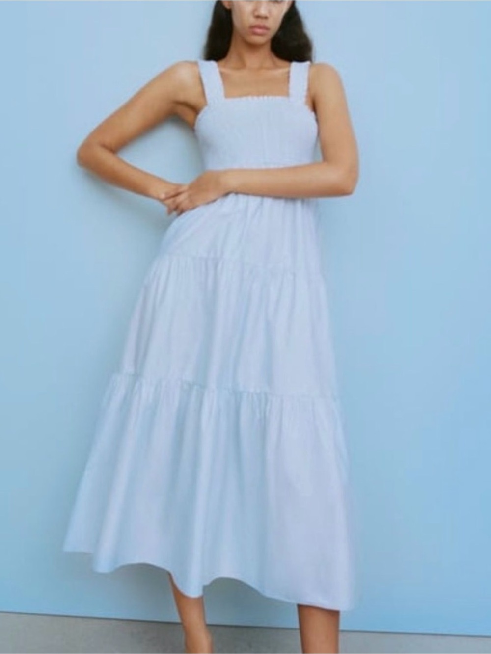 COMING SOON Zara Tiered Midi Dress